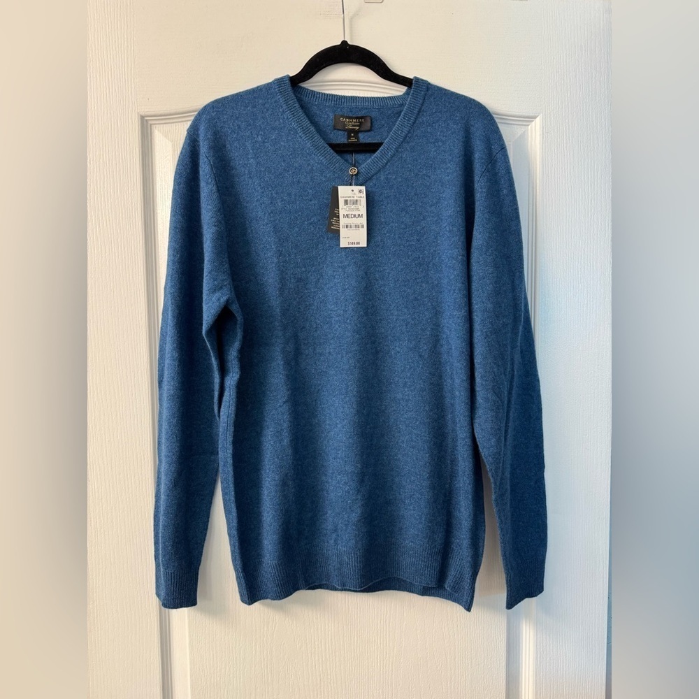 Club Room Luxury Men's V-Neck Cashmere Sweater 100% Cashmere - Picture 3 of 8